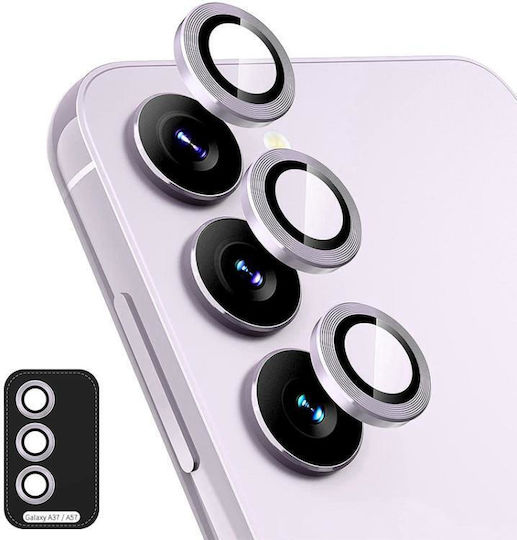 Samsung Galaxy A37 A57 Enkay Hat-prince 9h Rear Camera Lens Aluminium Alloy Tempered Glass Film Purple