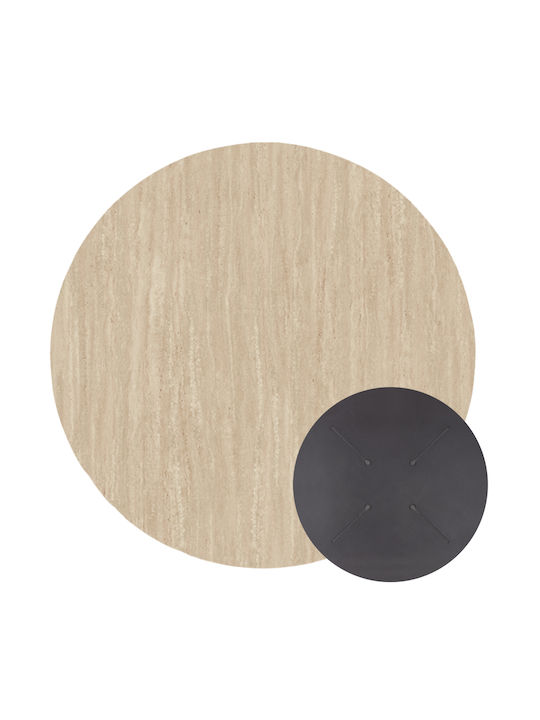 HomeMarkt Round Table Surface made of Particleb...