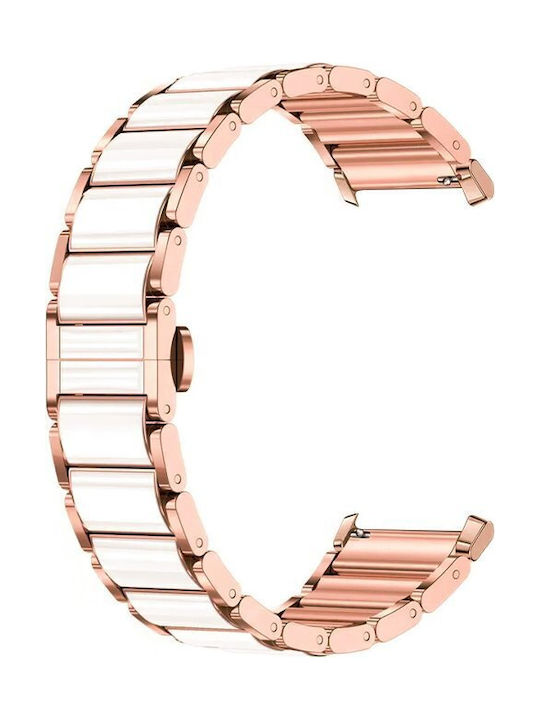 Strap Smart Watch 18mm Ceramic Strap Frame Ceramic White Rose Gold Oem Strap Smart Watch 18mm Ceramic Strap Frame Ceramic White Rose Gold Oem