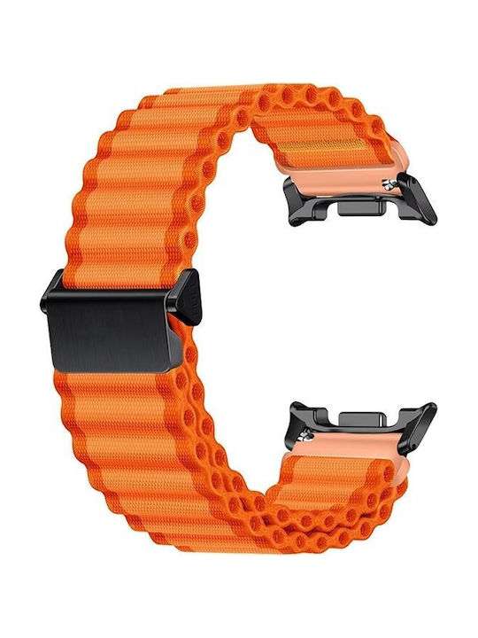 Strap Samsung Watch Ultra 47mm Official Trail Band Textile Orange Oem