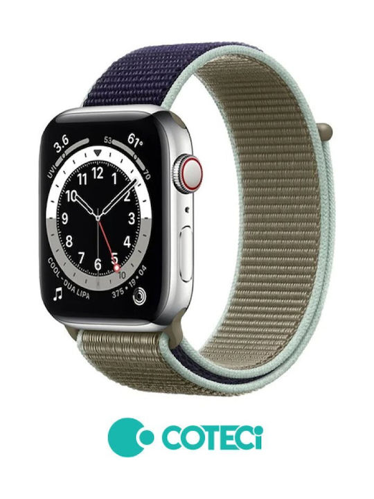 Coteci Strap Apple Watch 42 44 45 49mm Magic Tape Strap W17 Khaki Coteci Strap Apple Watch 42 44 45 49mm Magic Tape Strap W17 Khaki
