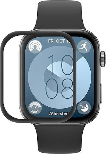 Sticlă 3D Temperată PET Huawei Watch Fit 3 4 4 Pro Negru OEM