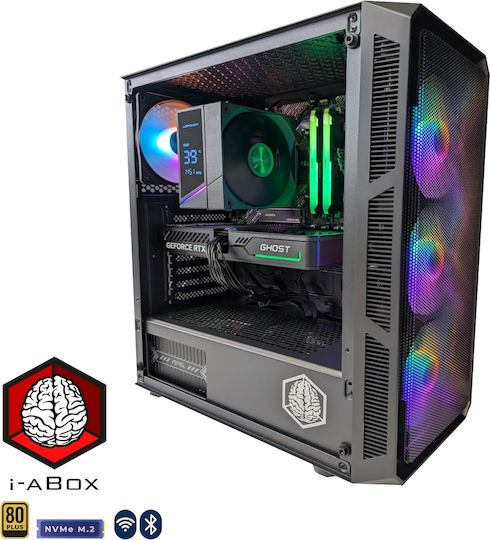 i-aBox Stealth Power v2 G+ Lux Gaming Desktop PC (Ryzen 5-5500/32GB DDR4/1TB SSD/Radeon RX 7600/W11 Home)