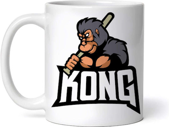 King Kong Ready To Fight Mug Ceramic White 330ml