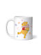 Winnie The Pooh Събиране На Цветя Керамична Бяла Чаша 330мл