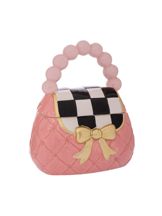 Iliadis Christmas Cookie Jar Ceramic Pink L26xW22xD16cm.