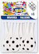Set of 8 Birthday Balloons Soccer Ball 36cm