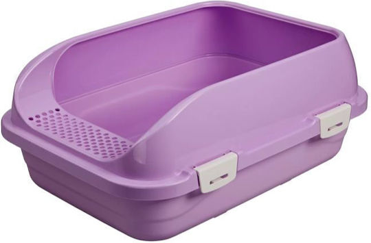 Cat Basin with Sieve Purple L58 x W42 x H24cm