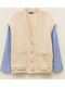 Women's Cardigan with Buttons Crema