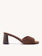 Brown Mules Wide Front Strap