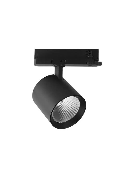 V-TAC LED Φυσικό Λευκό Σποτ σε Μαύρο Χρώμα