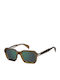 David Beckham Unisex Sunglasses with Brown Horn-Rimmed Frame and Brown Lenses DB 7147/S TXO/MT