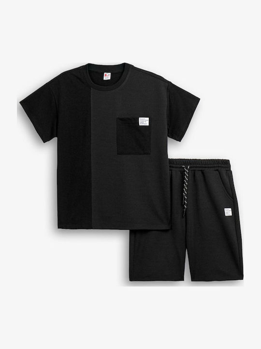 Kids' Set with Shorts Summer 2pcs Black
