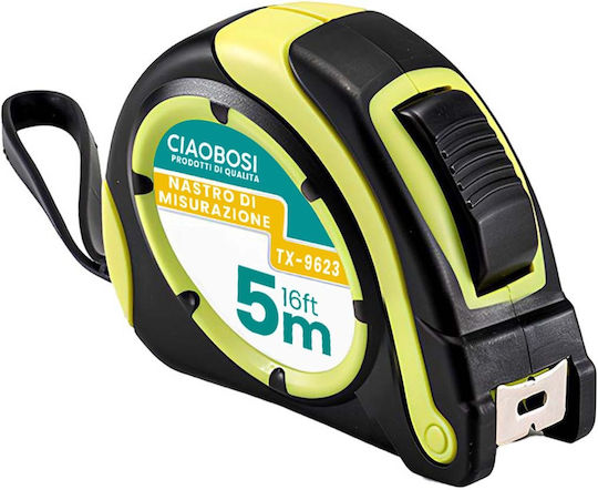 Avizar Steel Tape Measure 5m Diy Durable Case Black
