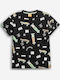 Kinder-T-Shirt Schwarz