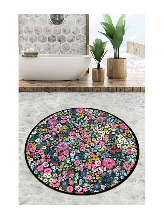 UnicUtil Antiderapant Covoraș de Baie Rotund 359CHL4597 Multicolor Φ120cm