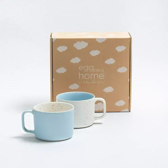 Egg Back Home Керамична Чаша Кафява 450ml 2Бр.