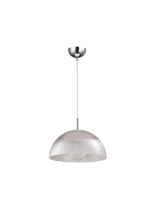 Agora Lighting Reglabil Lustră Transparent cu Dulie E27 30cm.