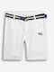 Kinder-Shorts/Bermudas Stoff Weiß