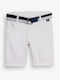 Kinder-Shorts/Bermudas Stoff Weiß