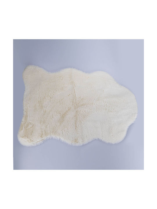 Natural Home Χαλί 70x90cm Λευκό