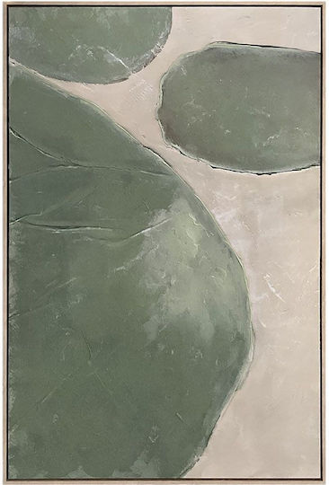 Rhea Gemälde Dekoratives Rahmen 82.6x4.3x122.6cm Segeltuch Öl Beige Ps