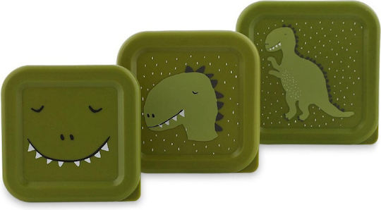 Trixie Plastik Kinder Lunchset Dinosaurier 11.5 x 11.5 x 6.5cm