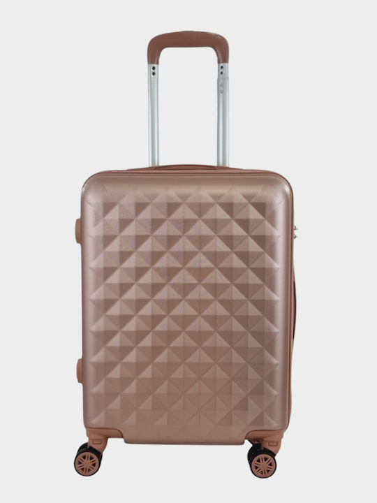 My Choice Valiză De Călătorie De Cabina Dură Rose Gold Cu 4 Roți