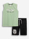 Kids' Set with Shorts Summer 2pcs Black