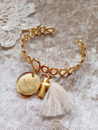 By Anastasia's Art Creations Taufe Anhänger Armbänder Gold 1 Stück
