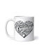Heart Marry Christmas Marieta Ornament de masă de Crăciun Cană Alb