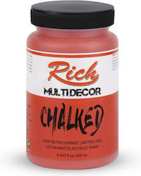 Rich Chalk Paint 250ml 4528 Retro Red