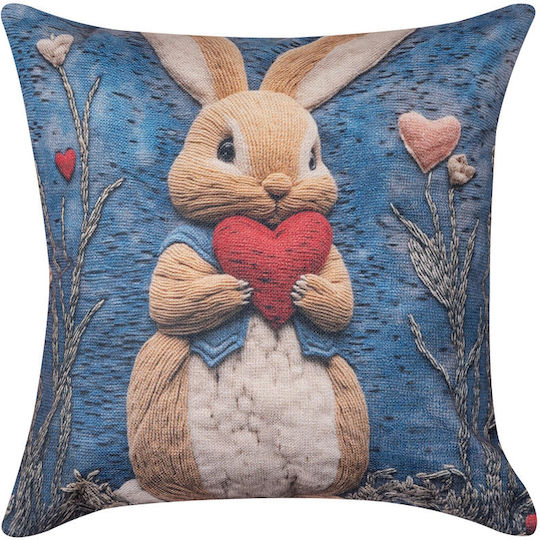 Silk Fashion Decorative Pillow Case Easter2026-4 45x45cm