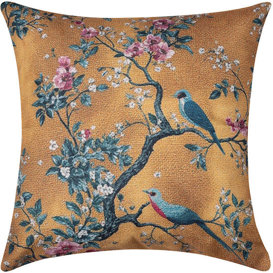 Silk Fashion Διακοσμητική Μαξιλαροθήκη Πολύχρωμη 45x45εκ.