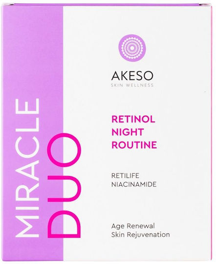 Akeso Miracle Duo Retinol Night Routine Hautpflegeset für Anti-Aging 2Stück