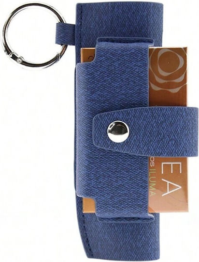 Husă Protectoare-Breloc All Organiser Pu Canvas Iqos Iluma One I One Albastru Închis