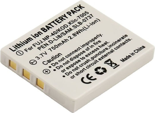 Avizar Li-ion Batterie 750mAh Fujifilm Finepix Kamera 3,7V Kompatibel Np-40 Weiß