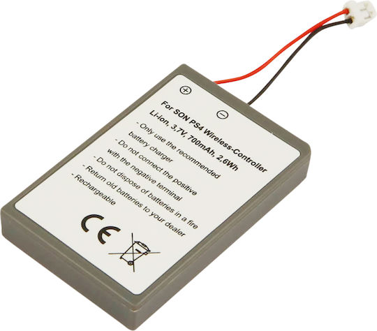 Avizar Battery Ps4 Sony Li-ion 3.7v 700mah 2.6wh Controller Grey