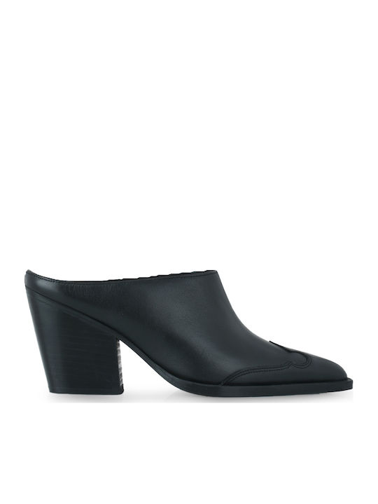 Tsakiris Mallas Leather Mules with High Heel in...