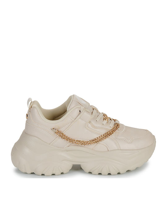 Buffalo Bliss Chain Sneakers Beige
