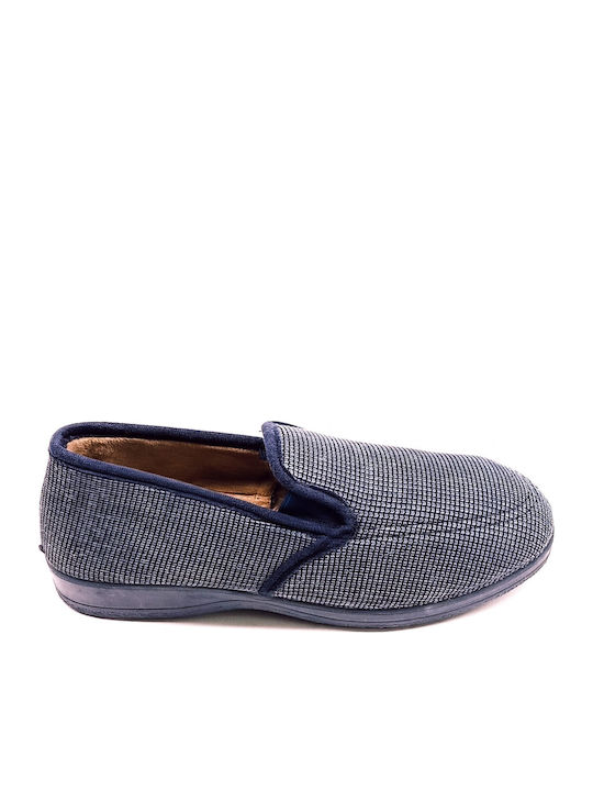 Heel Enclosed Men's Slipper Blue