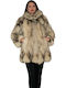 Women's Short Fur Beige