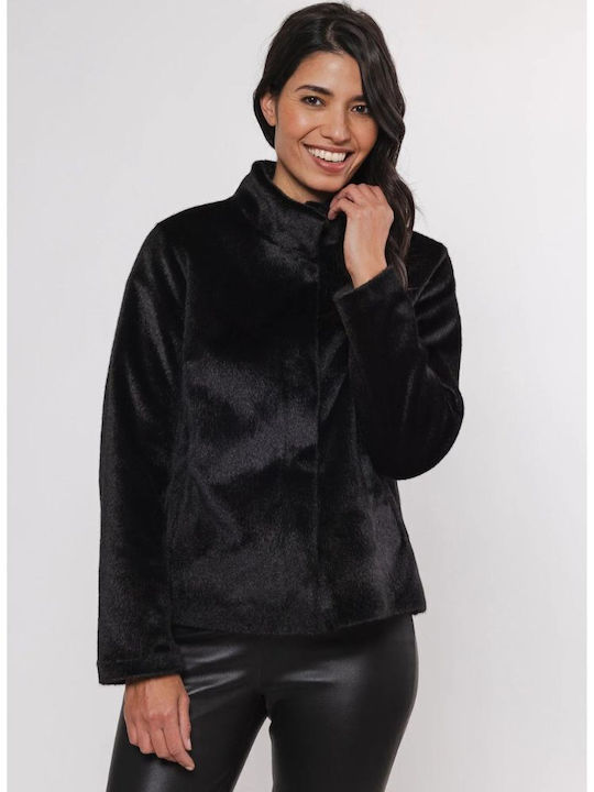 Women's Short Fur Black