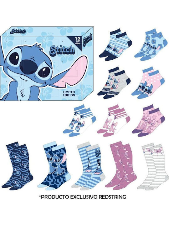 Cerda Kindersocken Lilo Stitch Mehrfarbige 12er-Pack