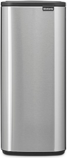Brabantia Кошче Bo Touch за Боклук от Неръждаема Стомана Тласък Сиво 30л
