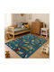 Saray Home 3d City Adventure Παιδικό Χαλί Μπλε 133x170cm
