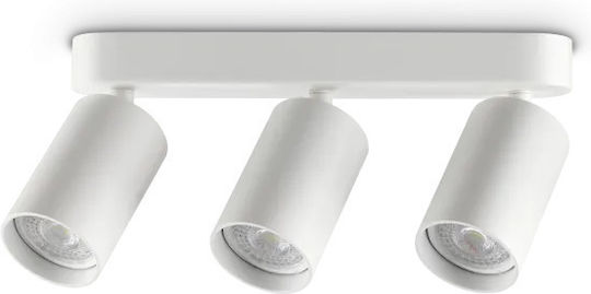 Ideal Lux Triplu Spot în Culoare Alb