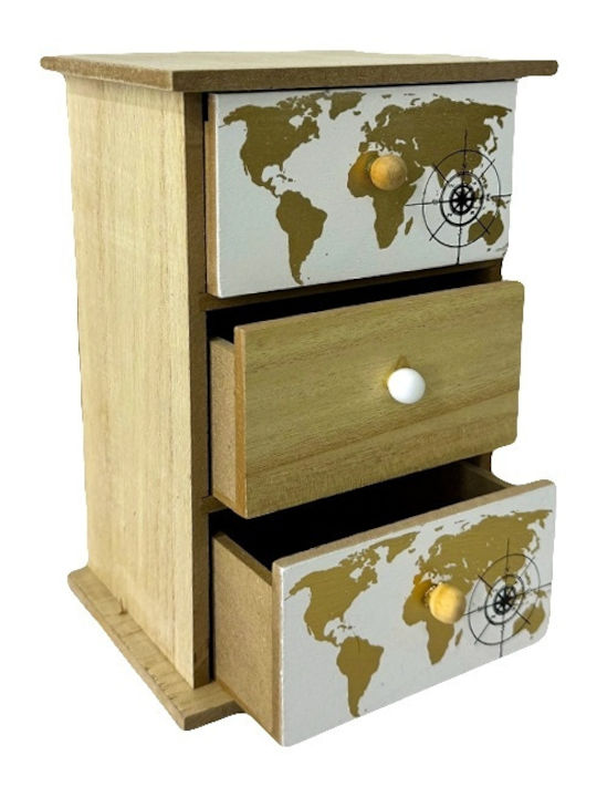 Velve Mini Sertar Lemnoasă 15x10x21.5cm