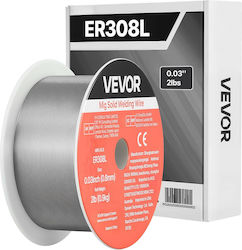Συμπαγές Σύρμα Συγκόλλησης Mig Vevor Er308l 0,8mm 0,9kg Σύρμα Συγκόλλησης Ανοξείδωτο Χάλυβα Χαμηλή Εκτόξευση Υψηλή Τροφοδοσία Συγκόλληση Αέριο Όλες Τις Θέσεις