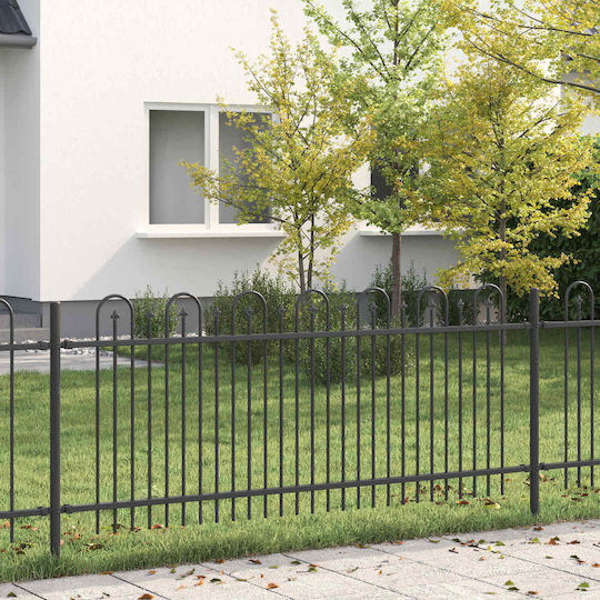 vidaXL Υλικό Περίφραξης Κήπου από Χάλυβα 200x130x130εκ. Μαύρο